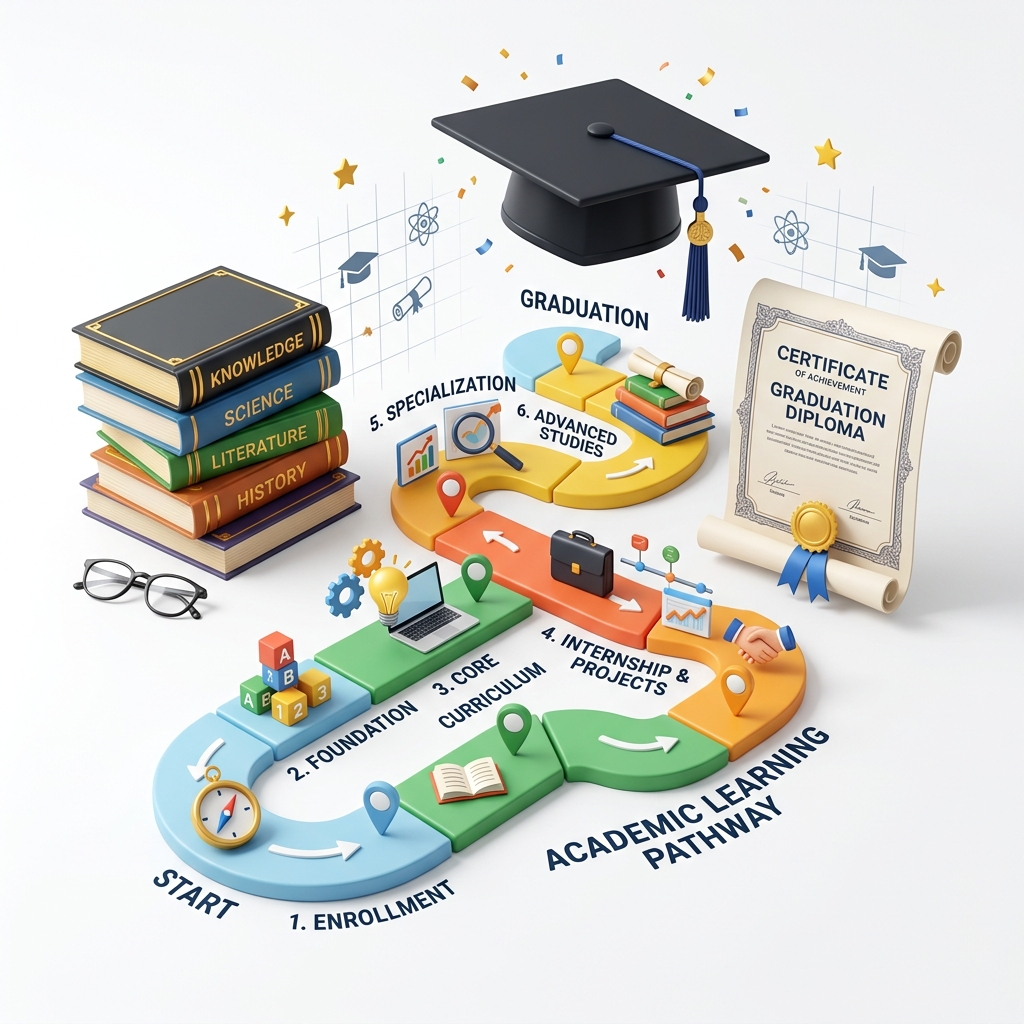 Ilustrasi Learning Pathway Akademik